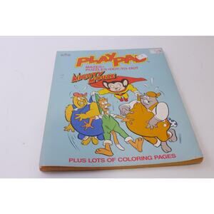 Mighty Mouse, Uncolored PlayPad, Mazes, Puzzles, Dot-To-Dot, Coloring Book,